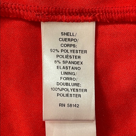 London Times Orange Eyelet Midi Dress with Short Sleeves and V-Neckline Size 12 - Picture 6 of 7